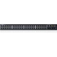 Dell Netwerken S3148 - Commutateur - C3 - Géré - 48 x 10/100/1000 + 2 x 10 Gigabit SFP+ + 2 x SFP Gigabit combiné - flux d'air de l'avant vers l'arrière - Montable sur rack Smart Value - thumbnail