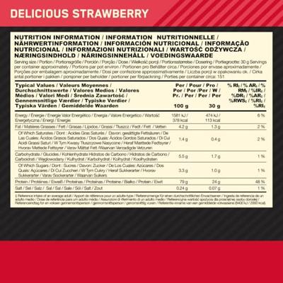 100% Whey Gold Standard 4530gr Aardbei