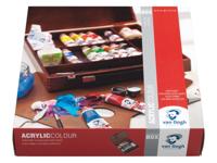 Van Gogh • acrylverf in kist inspiration met 14 kleuren in tubes van 40ml + accessoires - thumbnail