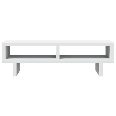 VidaXL Monitorstandaard 50x27x15 cm bewerkt hout wit