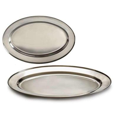 Dienblad Kinvara Zilverkleurig Zilver Roestvrij staal 35 x 2 x 23 cm 35 x 2 x 22,5 cm (24 Stuks)