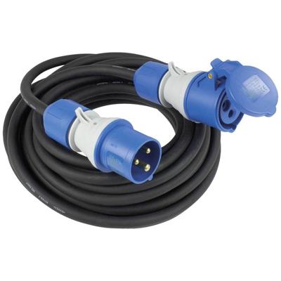 AS Schwabe 61407 Stroom Verlengkabel 16 A Zwart, Blauw 10 m H07RN-F 3G 2,5 mm² AS Schwabe 61407 Stroom Verlengkabel 16 A Zwart, Blauw 10 m H07RN-F 3G 2,5 mm²