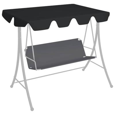 VidaXL Vervangingsluifel voor schommelbank 150/130x105/70 cm zwart VidaXL Vervangingsluifel voor schommelbank 150/130x105/70 cm zwart