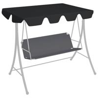 VidaXL Vervangingsluifel voor schommelbank 150/130x105/70 cm zwart - thumbnail