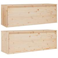Wandkasten 2 st 100x30x35 cm massief grenenhout - thumbnail