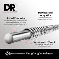 DR Strings LLR-40 Hi-Beams Extra Light 40-95 basgitaarsnaren - thumbnail