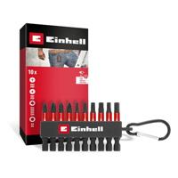 Einhell Karabiner Impact Bit Set 10tlg 118633 Bitset 1/4 (6.3 mm), PH, PZ, Torx, Zeskant - thumbnail