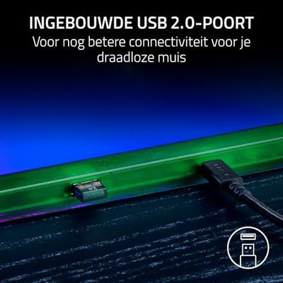 Razer Firefly V2 RGB Pro Phantom Special Edition Transparant Groen Gaming Muismat