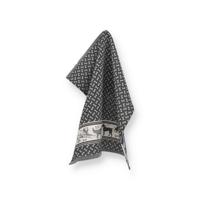 Bunzlau Castle Theedoek Dogs Zwart - thumbnail