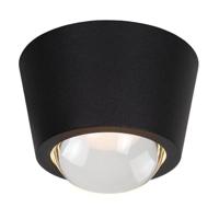 Lucide RIGON - Plafonnière - Ø 9 cm - LED - 1x6W 3000K - Zwart - thumbnail