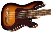 Fender Fullerton Precision Bass Uke WN Tortoiseshell Pickguard 3-Color Sunburst elektrisch-akoestische bas ukelele - thumbnail