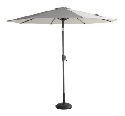 Hartman Parasol 'Sunline' 270cm, kleur Lichtgrijs