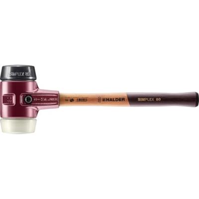 Halder Kunststofhamer | lengte 490 mm hoofd-d. 80 mm | middelhard/hard hout | rubber zwart/nylon wit | 1 stuk - 3028.080 - 3028.080 Halder Kunststofhamer | lengte 490 mm hoofd-d. 80 mm | middelhard/hard hout | rubber zwart/nylon wit | 1 stuk - 3028.080 - 3028.080