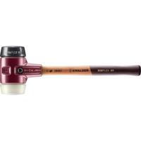 Halder Kunststofhamer | lengte 490 mm hoofd-d. 80 mm | middelhard/hard hout | rubber zwart/nylon wit | 1 stuk - 3028.080 - 3028.080 - thumbnail