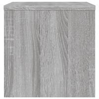 Nachtkastje 40x30x30 cm bewerkt hout grijs sonoma eikenkleurig - thumbnail