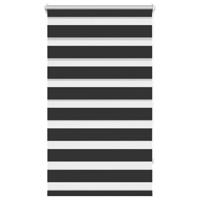 VidaXL Duo rolgordijn 70x120cm zwart - thumbnail