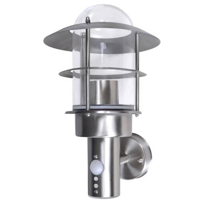VidaXL Buitenmuurlamp met bewegingssensor rvs VidaXL Buitenmuurlamp met bewegingssensor rvs