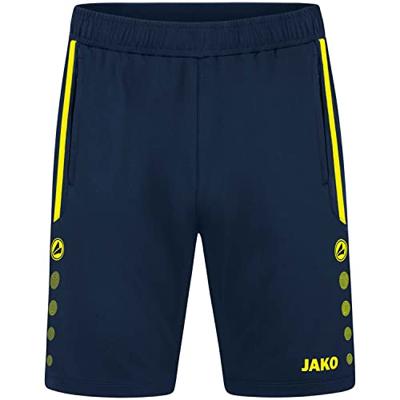 JAKO 8589 Trainingsshort Allround - Marine/Fluogeel - M
