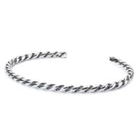 Trollbeads TAGBA-00007 Armband Open Bangle Twisted zilver XS 18-19 cm - thumbnail