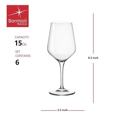 Bormioli Wijnglazen Electra 440 ml - 6 Stuks