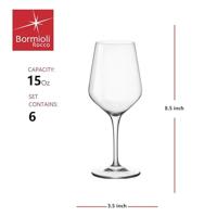 Bormioli Wijnglazen Electra 440 ml - 6 Stuks - thumbnail