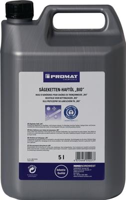 Promat/Tecwerk Zaagketting-hechtolie BIO 52 mm²/s (bij 40graden Celsius) 5 l vloeistofvat - 4000355325