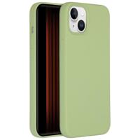 Accezz Liquid Silicone Backcover met MagSafe iPhone 15 Plus Telefoonhoesje Groen - thumbnail
