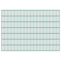 vidaXL Dubbelstaafmatten 2,008x1,43 m 6 m (totale lengte) groen - thumbnail