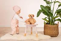 Pluchen hond met lange poten Spotty 32 cm TEDDY HERMANN bruin - thumbnail