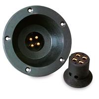 Sinuslive Car-HiFi luidspreker stekkerset 4 x 4 mm² Incl. inbouwbus, Verguld - thumbnail