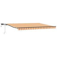 VidaXL Inklapbaar zonnescherm geel en oranje 400 ×300 cm stof - thumbnail