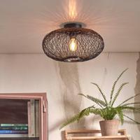 GOOD&MOJO Plafondlamp 'Cango' Bamboe, 40cm, kleur Zwart - thumbnail