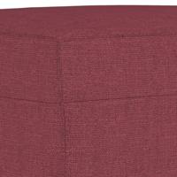 3-delige Loungeset met kussens stof wijnrood - thumbnail