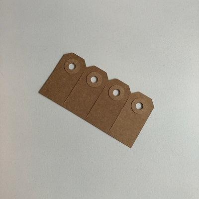 Eco-brown labels 25x50 mm / nr. 0 1000st