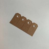 Eco-brown labels 25x50 mm / nr. 0 1000st - thumbnail