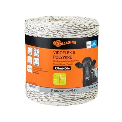 Gallagher Vidoflex 6 PowerLine wit 400m - 021697 021697