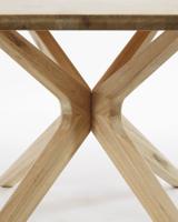 Kave Home Armande Eettafel 200 x 100 cm eiken fineer - thumbnail