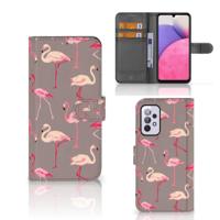 Samsung Galaxy A33 5G | Telefoonhoesje | Met pasjeshouder | Flamingo - thumbnail