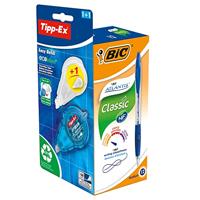 Balpen bic atlantis + gratis tipp-ex easy m blauw - thumbnail