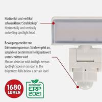 Brennenstuhl WS 2050 WP 1178080210 LED-wandlamp met bewegingsmelder Energielabel: F (A - G) LED 20 W Wit - thumbnail