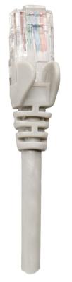 Intellinet 737302 RJ45 Netwerkkabel, patchkabel CAT 5e U/UTP 0.25 m Grijs 1 stuk(s)
