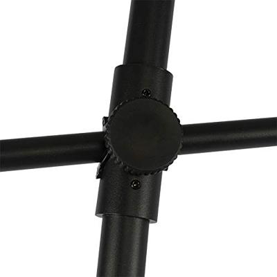 QAZQA Design buiten vloerlamp zwart met witte kap IP44 - Robbert QAZQA Design buiten vloerlamp zwart met witte kap IP44 - Robbert