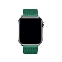 Lederen bandje - Groen - Geschikt voor Apple Watch 44mm / 45mm / 46mm / 49mm - thumbnail