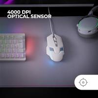 Gamemuis Mars Gaming MM024 WH Wit 4000 dpi - thumbnail