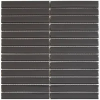 Mozaiek Tegel Sevilla 29,6x30 cm Finger Glossy Carbon Gray The Mosaic Factory - thumbnail