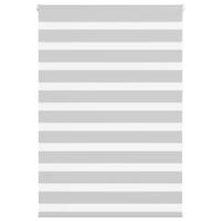 Zebra rolgordijn 105x150 cm stofbreedte 100,9 cm lichtgrijs - thumbnail