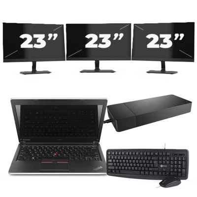 HP Envy notebook 13 - Intel Core i5-7e Generatie - 13 inch - 8GB RAM - 256GB SSD - Windows 11 Home + 3x 23 inch Monitor