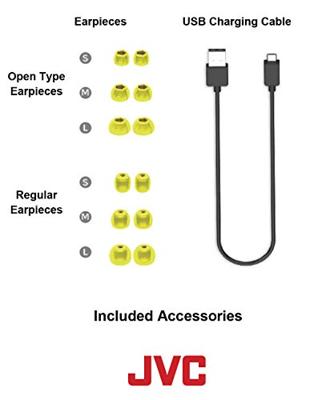 JVC HA-ET50BT-Y-E, Bluetooth sport-hoofdtelefoon, geel