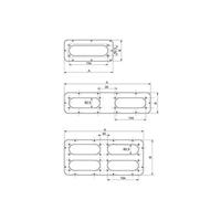 Schneider Electric NSYTLG2FL Kabeldoorvoering Plaatdikte (max.): 1.5 mm Staal Grijs-wit (RAL 7035) 1 stuk(s) - thumbnail