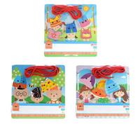 Toi Toys Kleertjes rijgen hout - thumbnail